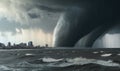 Stormy weather leads to gigantic ocean swells Creating using generative AI tools