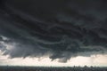 Stormy weather Rain clouds gather over city in Nonthaburi