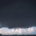 Stormy weather Rain clouds gather over city in Nonthaburi