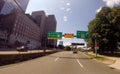 Storrow Drive heading to downtown Boston, MA