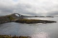 Storseisundbrua bridge a beautiful road bridge on Norway's Atlantic road. Royalty Free Stock Photo