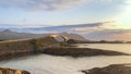 Storseisundet bridge, the main attraction of the Atlantic road. Norway. The county of More og Romsdal Royalty Free Stock Photo