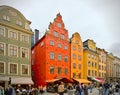 Stortorget colourful building old town, Stockholm, Sweden