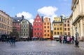 Stortorget square in Stockholm old town center, Sweden Royalty Free Stock Photo