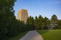 The 21-story Art Deco North Dakota State Capitol in Bismarck Royalty Free Stock Photo