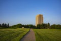 The 21-story Art Deco North Dakota State Capitol in Bismarck Royalty Free Stock Photo