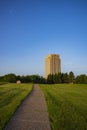 The 21-story Art Deco North Dakota State Capitol in Bismarck Royalty Free Stock Photo