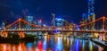 The Story Bridge and Brisbane CBD Royalty Free Stock Photo