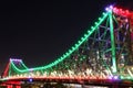 Story Bridge in Christmas Colors Royalty Free Stock Photo