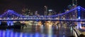 Story Bridge on New Years Eve 2016 in Brisbane Royalty Free Stock Photo