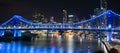 Story Bridge on New Years Eve 2016 in Brisbane Royalty Free Stock Photo