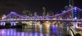 Story Bridge on New Years Eve 2016 in Brisbane Royalty Free Stock Photo