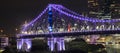 Story Bridge on New Years Eve 2016 in Brisbane Royalty Free Stock Photo