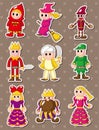 Story people stickers Royalty Free Stock Photo