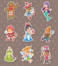 Story people stickers Royalty Free Stock Photo