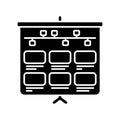 Storyboard black glyph icon