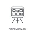 Storyboard linear icon. Modern outline Storyboard logo concept o