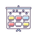 Storyboard RGB color icon