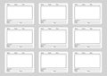 Storyboard template for film Royalty Free Stock Photo