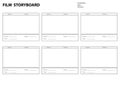 Storyboard template for film story