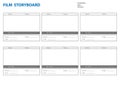 Storyboard template for film story Royalty Free Stock Photo