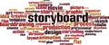 Storyboard word cloud Royalty Free Stock Photo
