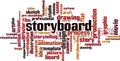 Storyboard word cloud Royalty Free Stock Photo
