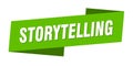 storytelling banner template. storytelling ribbon label.