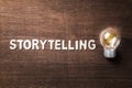 Storytelling Text and Bulb