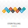 Storytelling trendy UI template
