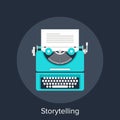 Storytelling vector illustration concept Royalty Free Stock Photo