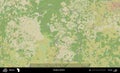 Stoubcy District outlined, Belarus. Topographic Humanitarian Royalty Free Stock Photo