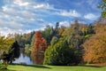 Stourhead,England, in the autumn Royalty Free Stock Photo