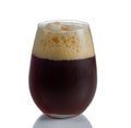 Stout Beer in Stemless Glass Royalty Free Stock Photo
