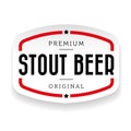 Stout Beer vintage sign Royalty Free Stock Photo