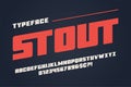 The Stout heavy display font design, alphabet, typeface, letters