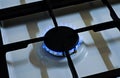 Stove gas fire flame Royalty Free Stock Photo