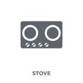 Stove icon from Electronic devices collection. Royalty Free Stock Photo