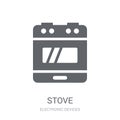 Stove icon. Trendy Stove logo concept on white background from E Royalty Free Stock Photo
