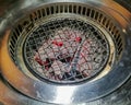 Stove Korea grill and charcoal fire
