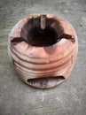 a stove made of clay, a place for cooking using firewood