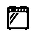 Stove oven icon, vector gas stove. Kitchen cooking appliance.