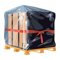 stowages wooden with black packing