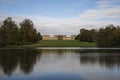 Stowe House from the bank of the Octagon Lake