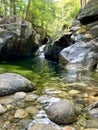 The Emerald pool on Baldface Circle Trail Royalty Free Stock Photo