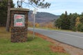 Stowe Mountain Resort Entrance Sign Vermont Mountains Fall