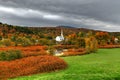 Stowe Community Church - Vermont Royalty Free Stock Photo