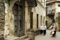 Stowntown alley ways on Zanzibar Island, off the coast of Tanzan