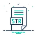 Mix icon for Str, file and document