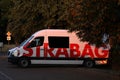 Strabag truck in car park Royalty Free Stock Photo